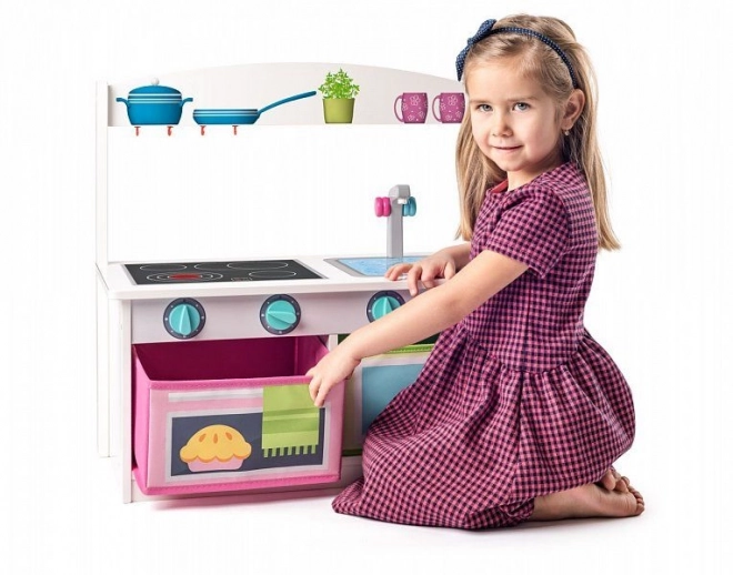 2-in-1 Play Kitchen and Bench