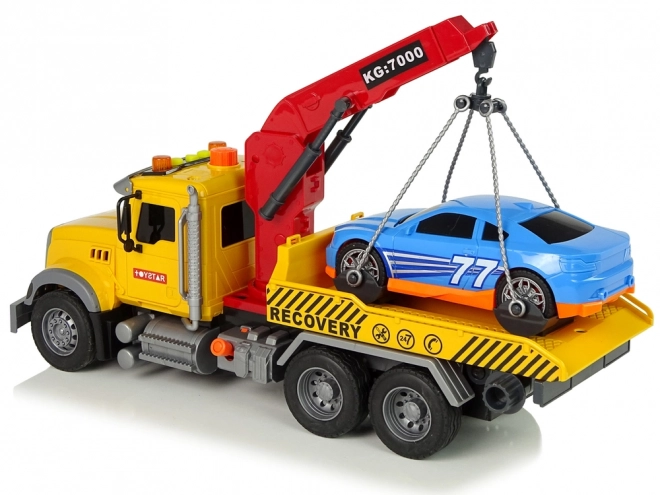 tow truck with crane and light sounds