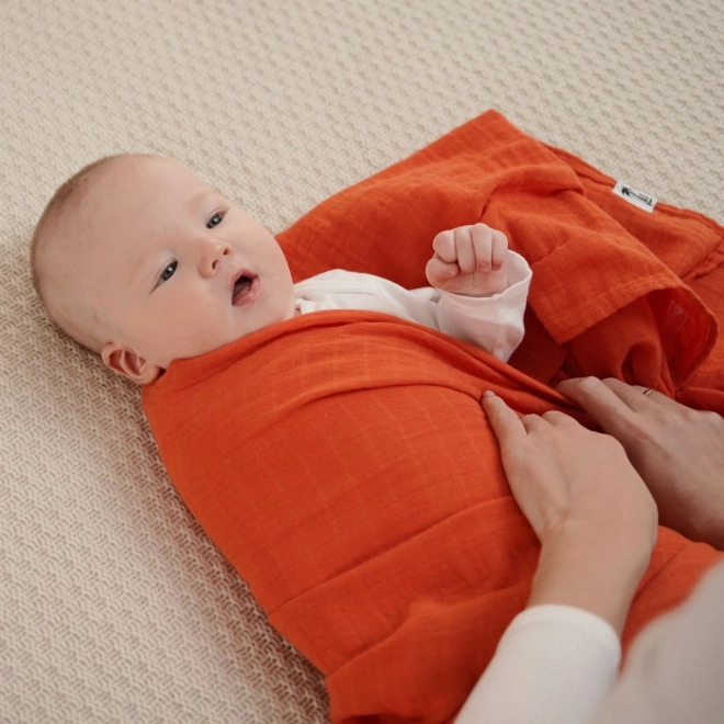 Cotton Muslin Blanket Glazed Carrot