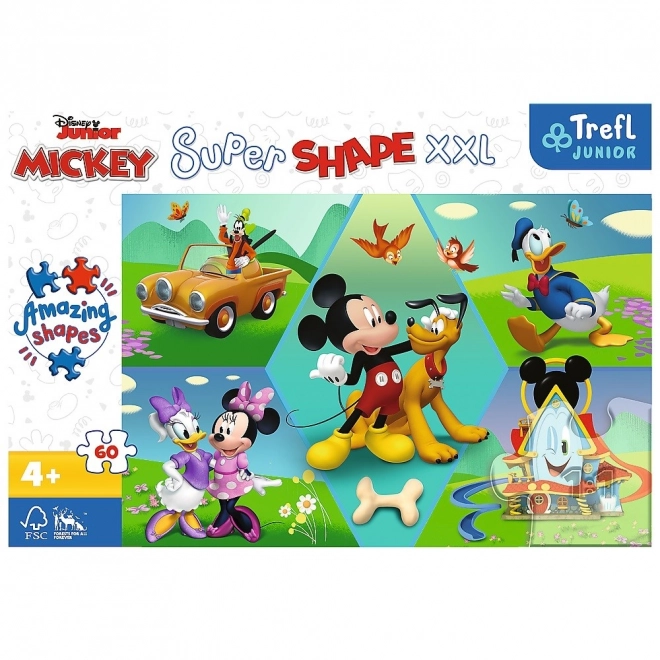 Trefl Puzzle Super Shape XXL Mickey Mouse Fun