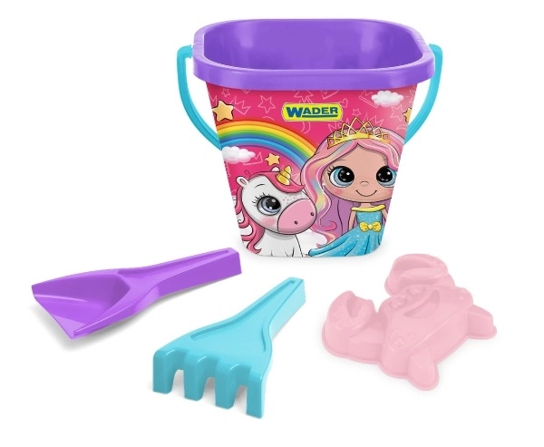 4 Piece Sandbox Toy Set with Bucket and Accessories