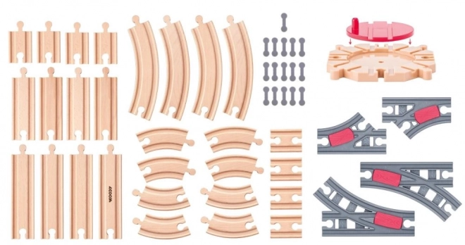 Train Track Set with Turntable