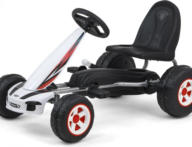 Go-kart a pedali Viper – bianca