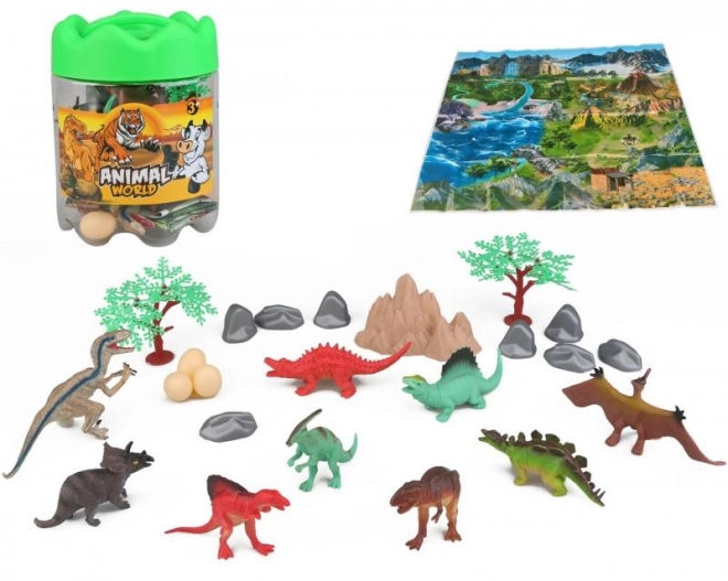 Dinosaur Playset with Storage Box