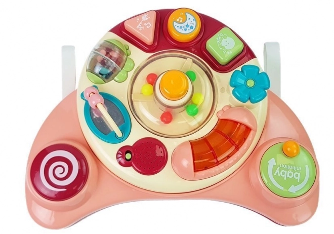 interactive baby activity panel with music and animal sounds