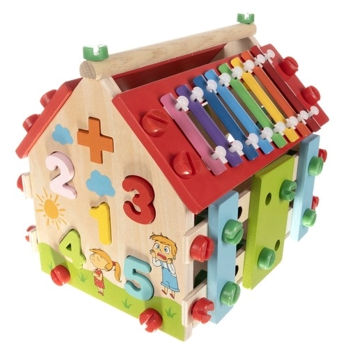 Educational Wooden House for Kids