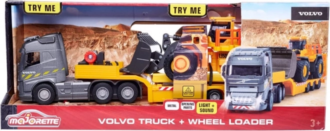 Majorette Grand Volvo Construction Truck and Loader Set