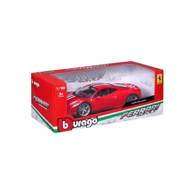 Ferrari 458 Speciale Red Diecast by Bburago