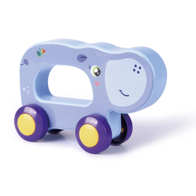 Toy Hippopotamus with Wheels for Toddlers