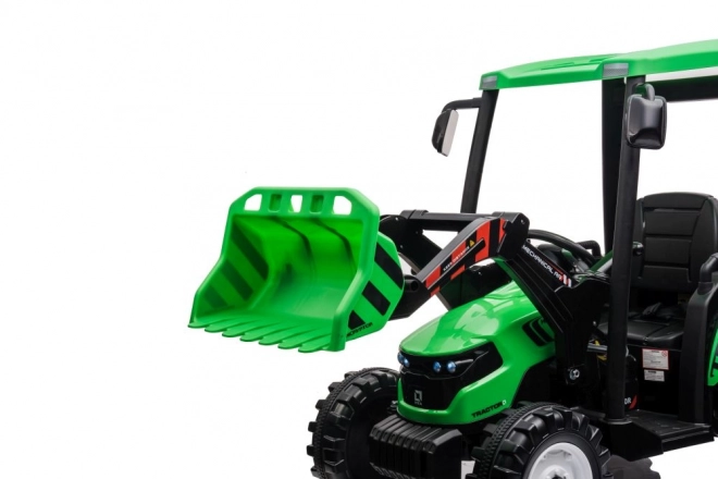 Electric Ride-on Tractor with Trailer Hercules Green 24V