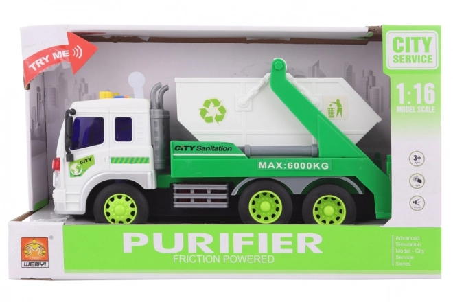 Toy Truck with Battery Container