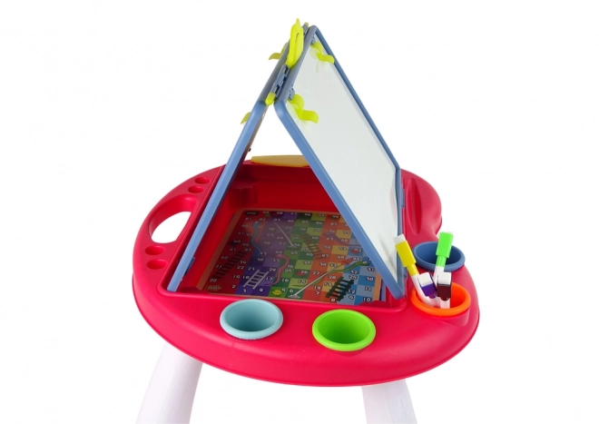 2-in-1 Chalk and Marker Table with Games