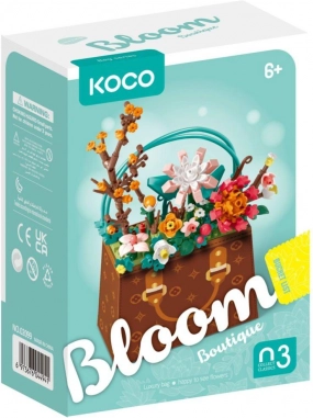 Jeu de construction KOCO fleur dans un sac à main, 267 pièces