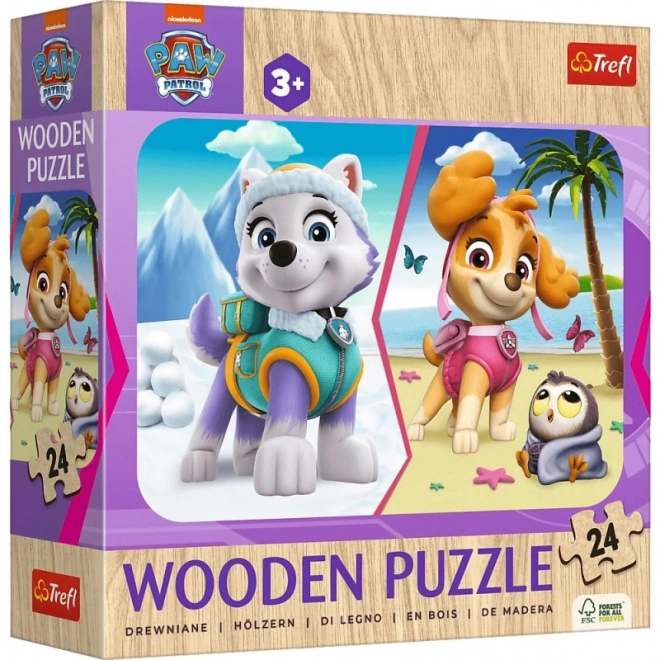 Wooden Puzzle 24 Pieces Girl's Paw Patrol