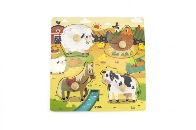 Wooden Puzzle Farm