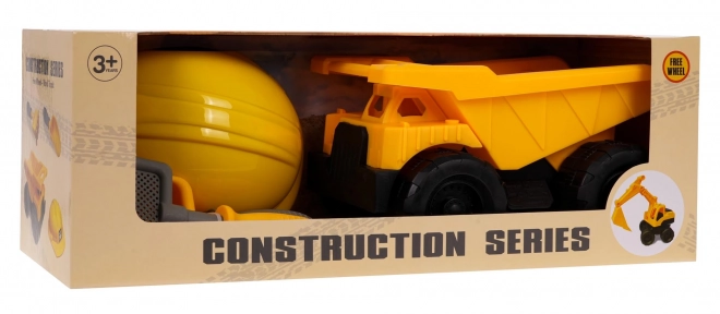 Construction Vehicle with Helmet and Accessories