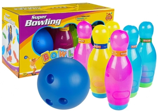 Glitter Bowling Set for Kids