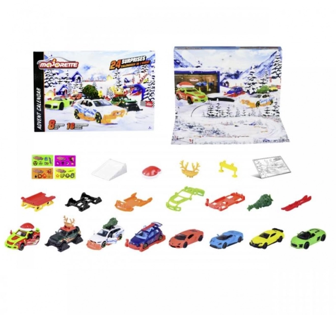 advent calendar with cars