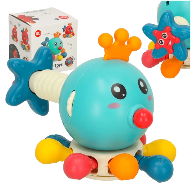 Octopus Sensory Toy for Infants Blue