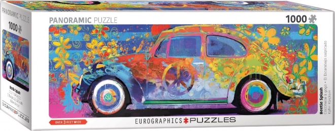 Panoramiczne puzzle kolorowy Volkswagen garbus 1000 elementów