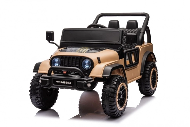 Battery-Powered Ride-On Car Khaki 24V