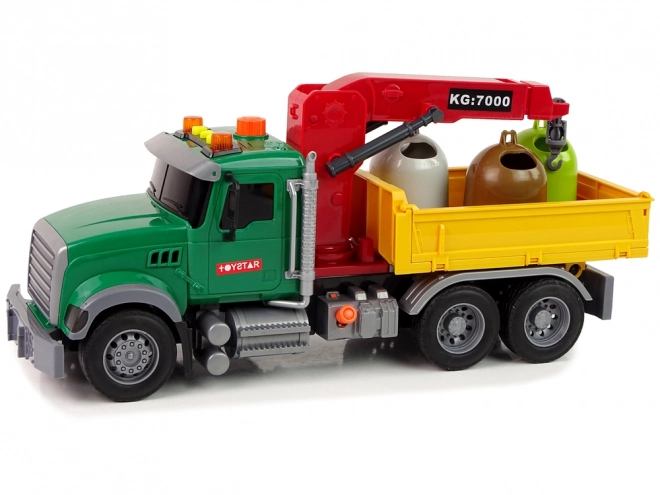 Garbage Truck with Crane and Sound Effects