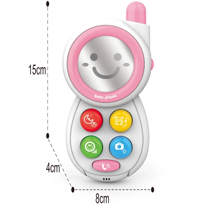 Woopie interaktivní dětský telefon s melodiemi