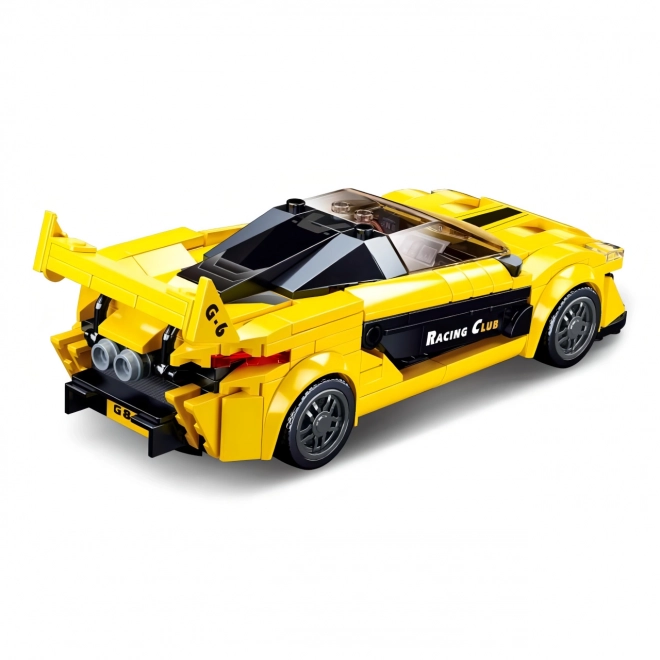 Yellow English Sports Car Building Set