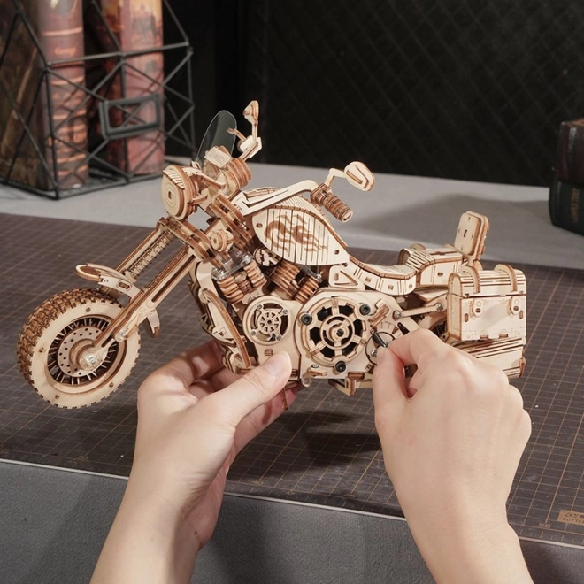 Robotime Rokr 3D Wooden Puzzle Cruiser Motorcycle