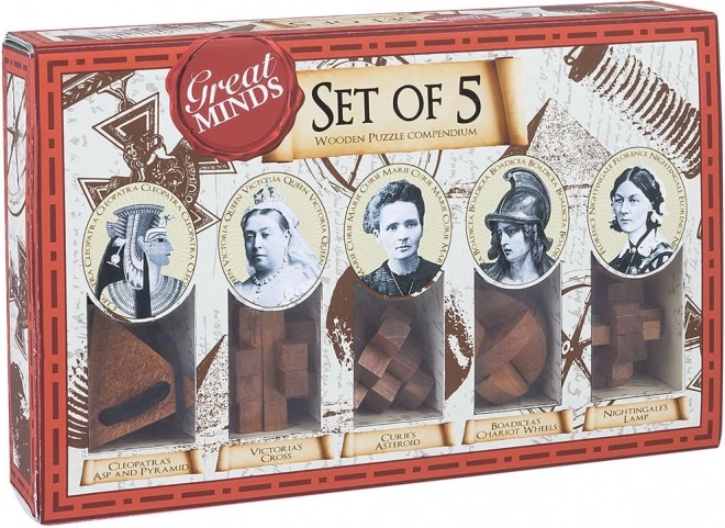 Profesor Puzzle Great Minds: Femmes célèbres 5 en 1