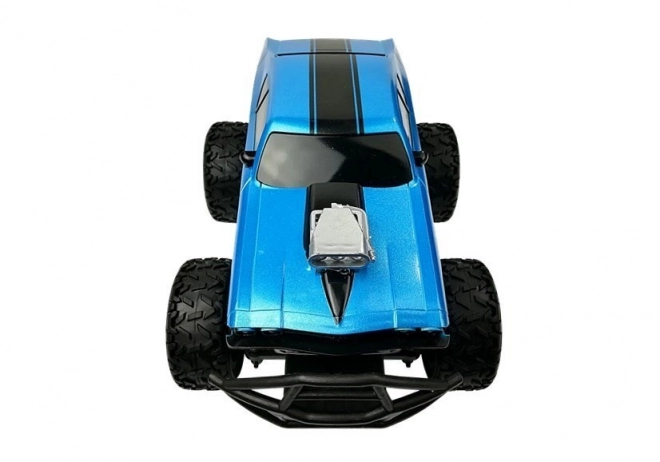 Remote Control Off-Road Car with High Wheels Blue