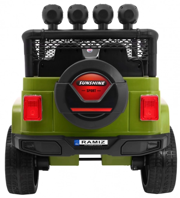 Off-road Car Raptor Drifter Green + Remote Control + 4x4 Drive + Storage Space + Slow Start + MP3 LED Light