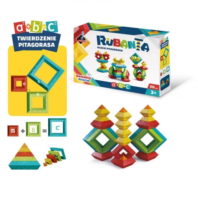 Kocky Pythagoras Rubanta 30 dielikov
