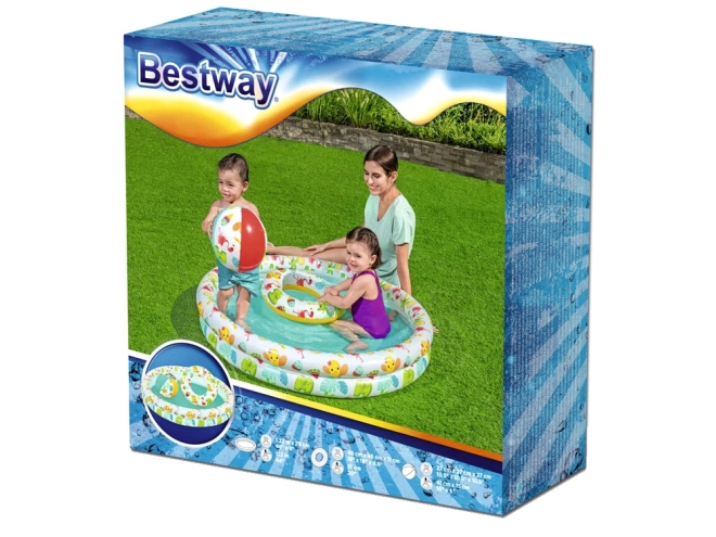 Inflatable Pool Set with Ball and Ring by Bestway