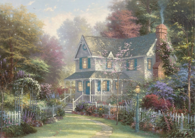 Victorian Garden II 500 Piece Puzzle in Tin Box