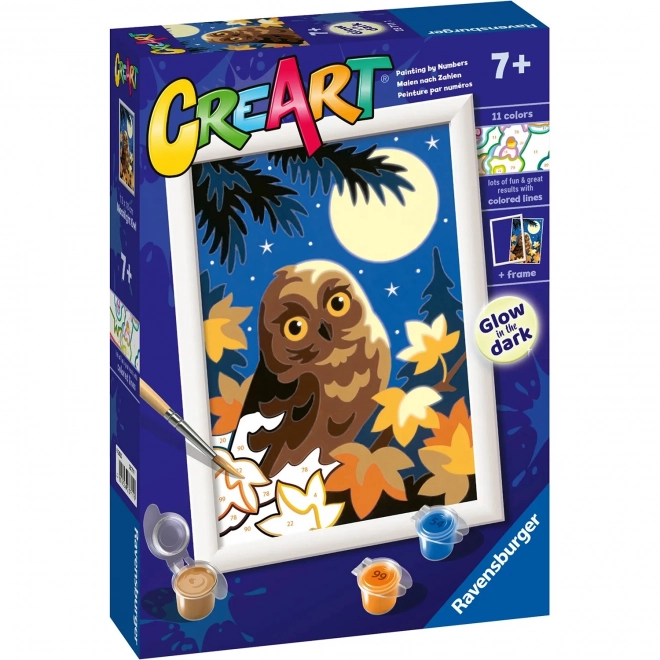 CreArt owl night painting kit