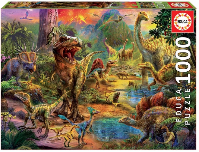 Puzzel Dinosauriërsland 1000 stukjes