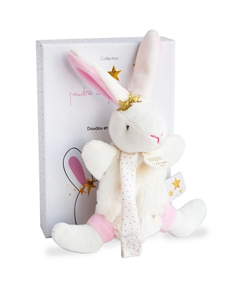 Baby Comfort Cuddle Rabbit Toy with Pacifier Holder