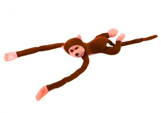 Plush Monkey with Sound, Dark Brown, 80 cm