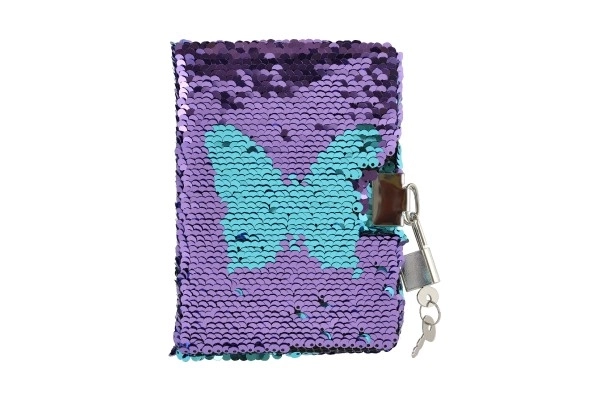 Sequin Secret Notebook with Lock