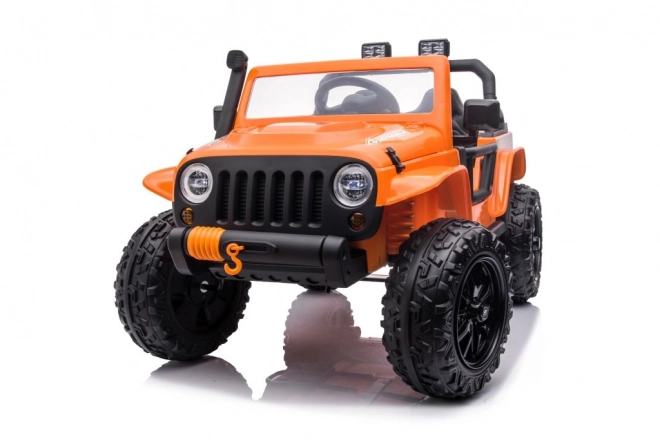 Orange Battery-Powered Ride-On Car