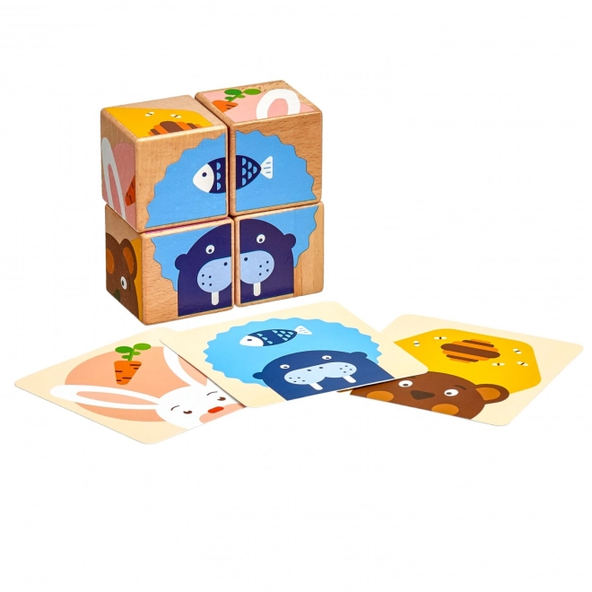 Lucy & Leo Animal Puzzle Cubes