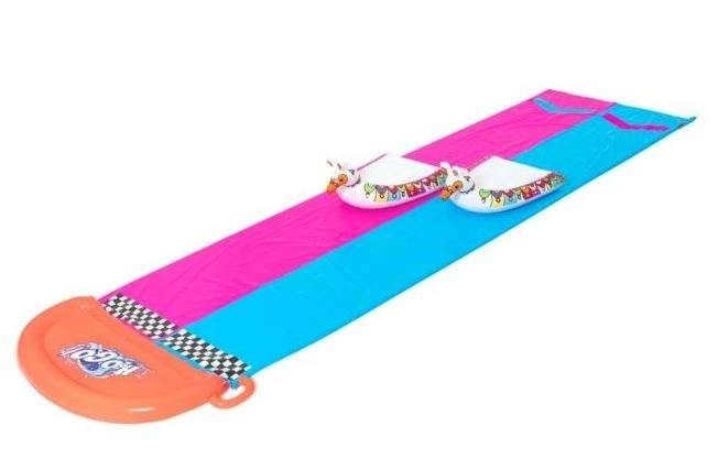 Double Water Slide H2O GO! Lama Rama – Pink-blue with mats