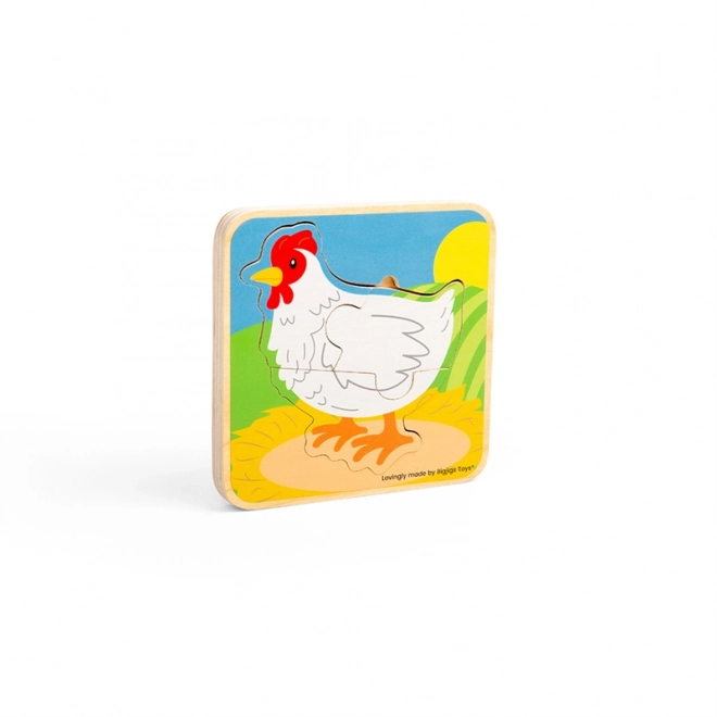 Bigjigs Toys Chicken Life Cycle Wooden Puzzle