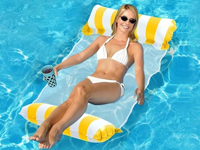 Inflatable Water Hammock for Pool and Beach