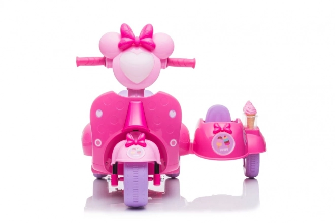 Three-Wheel Ice Cream Scooter Pink