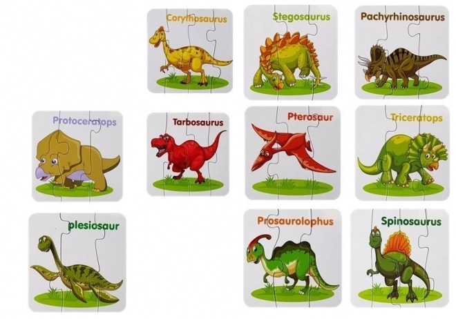 Educational Puzzle Dinosaurs English Connections