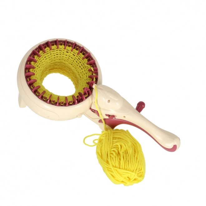 Knitting Machine Set with Yarn and Accessories