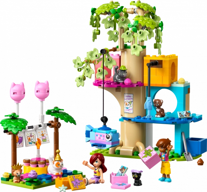 Lego Friends Oslava narodenín mačičiek a dom na strome