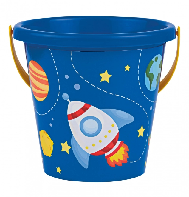 Space Theme Medium Sand Bucket